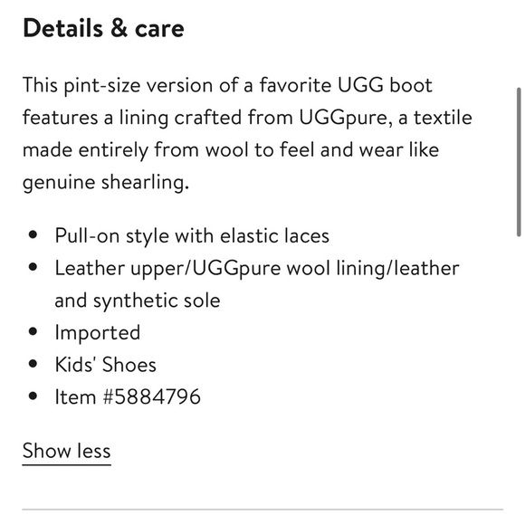 UGG Baby 02/03 Neumel Boot Samba Red Shearling Warm Winter Outdoor Wool Casual - Picture 2 of 16